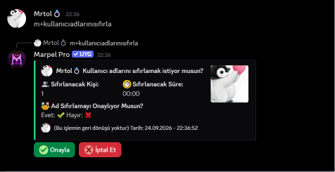 Kullanıcı Adlarını Sıfırla görseli
